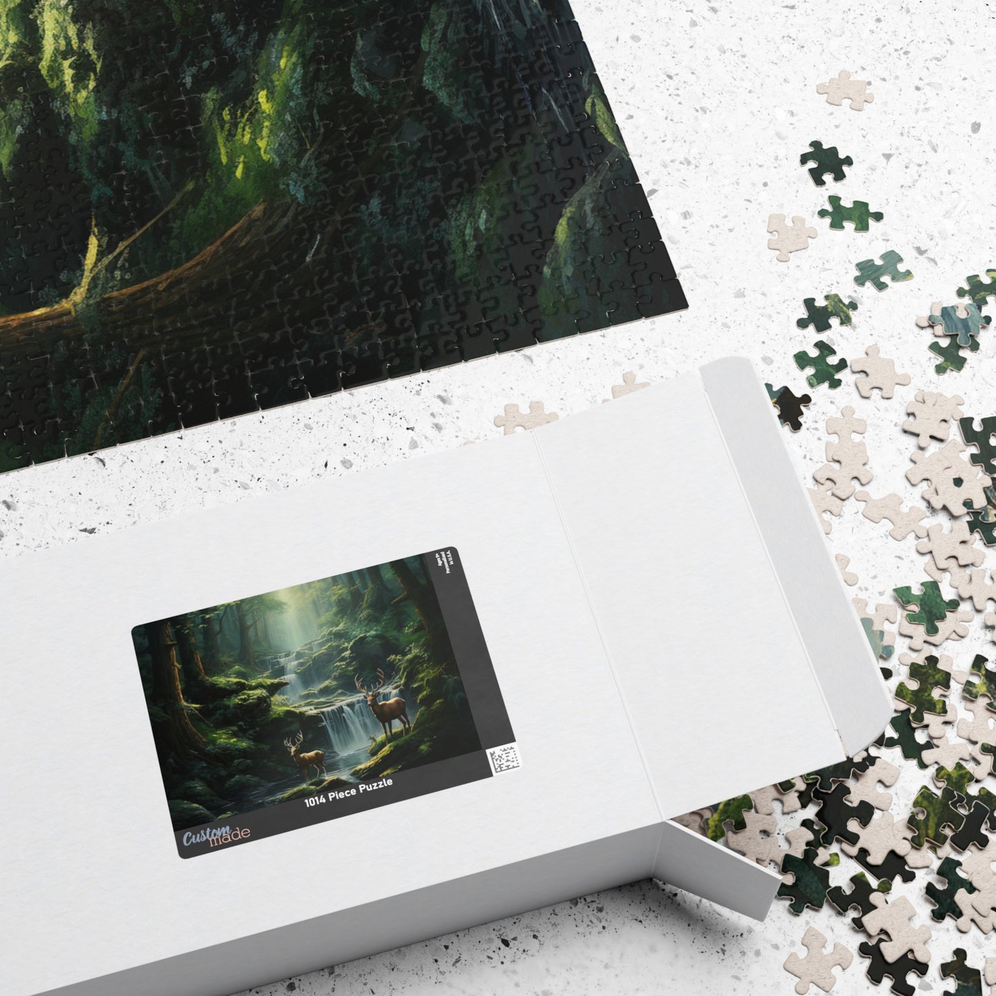 Forest Bucks Puzzle — Deer Pair Woodland Jigsaw (110–1014 Pieces)