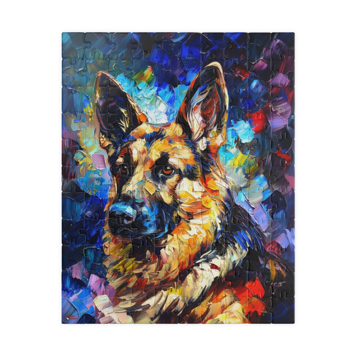 German Shepherd Puzzle (110, 252, 500, 1014-piece) Family Pet Canine K9 K-9 Guard Dog Man's Best Friend Companion Partner Officer 1000 500