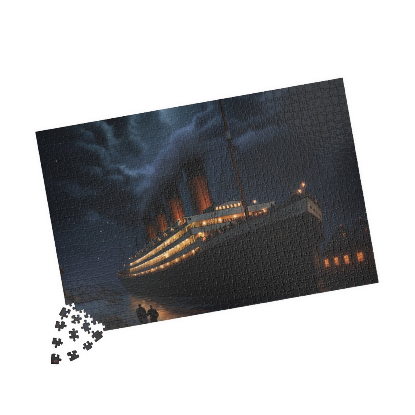 Titanic Moonlit Jigsaw Puzzle — RMS Titanic Night Scene (110–1014 pcs)