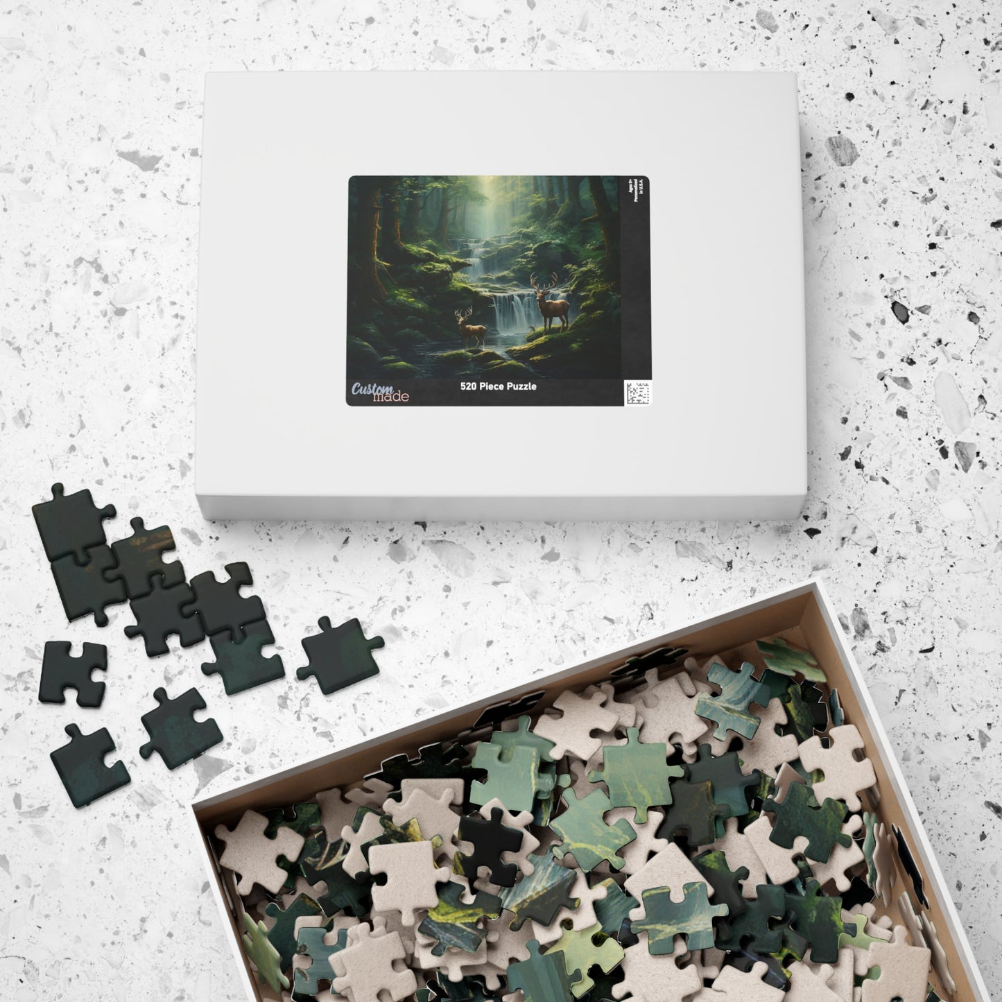 Forest Bucks Puzzle — Deer Pair Woodland Jigsaw (110–1014 Pieces)
