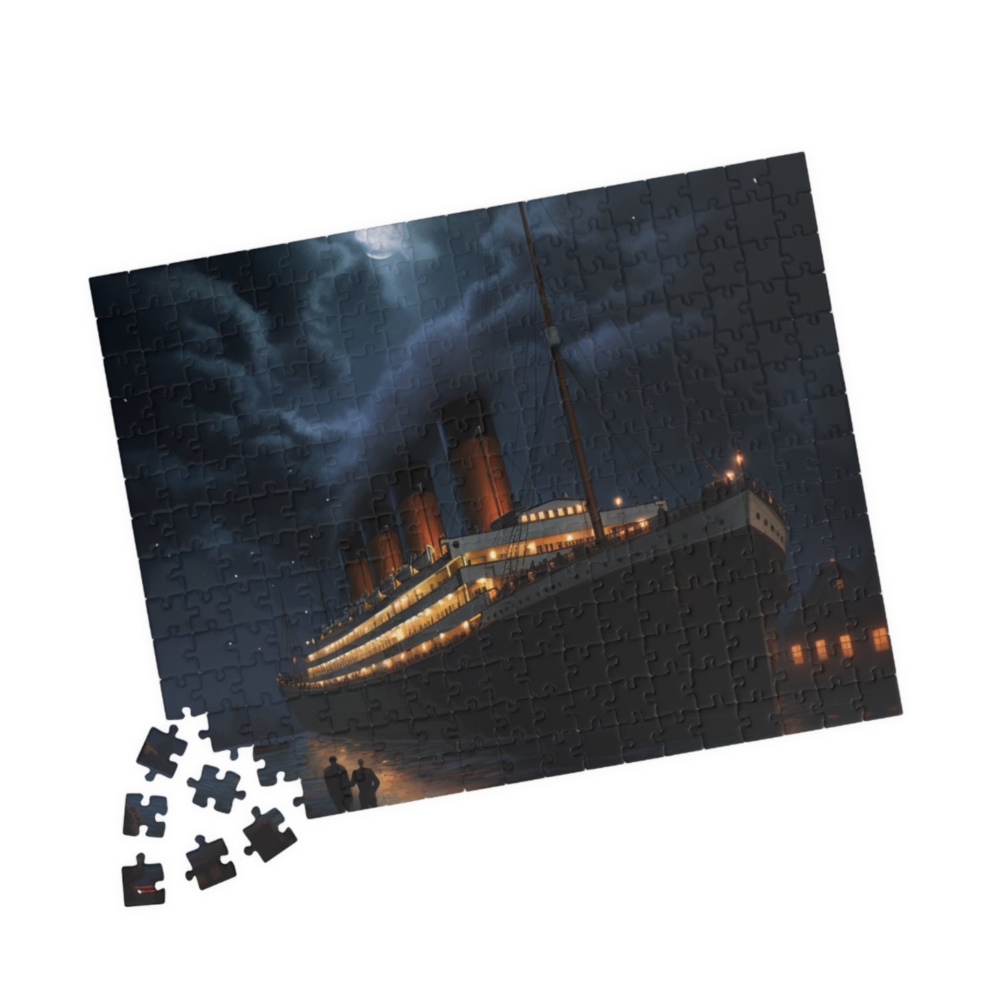 Titanic Moonlit Jigsaw Puzzle — RMS Titanic Night Scene (110–1014 pcs)