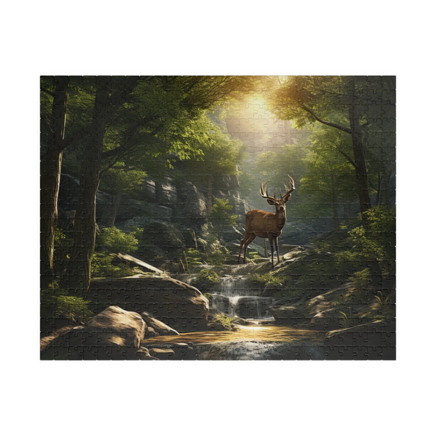 Deer Buck Puzzle — 110/252/520/1014-Piece Scenic Wildlife Jigsaw