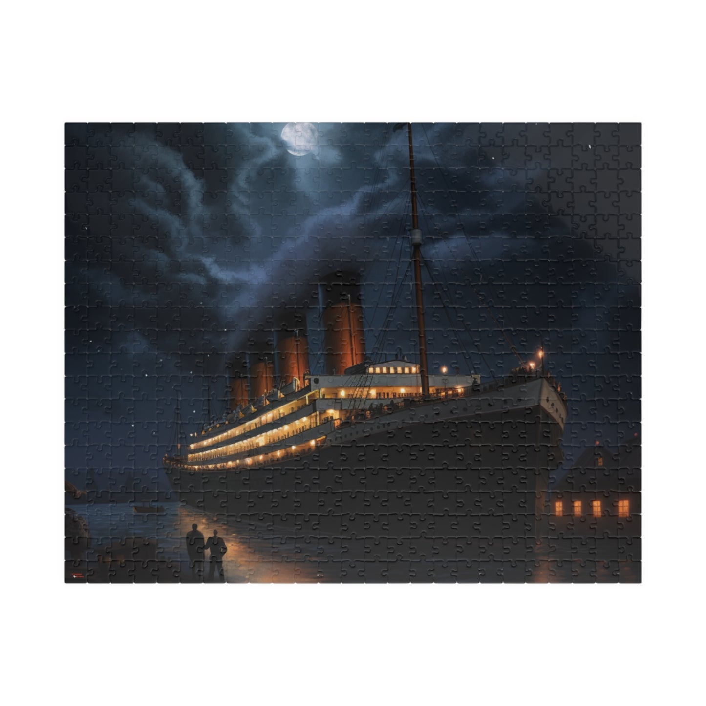 Titanic Moonlit Jigsaw Puzzle — RMS Titanic Night Scene (110–1014 pcs)